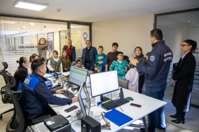 Özel öğrencilerden belediyeye ziyaret