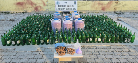 402 litre kaçak içki ele geçirildi