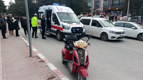 Motosiklet sürücüsü kazada yaralandı