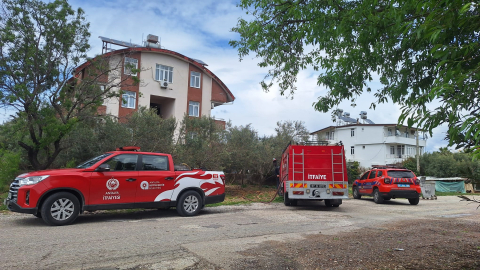 Lojman yangını büyümeden söndürüldü