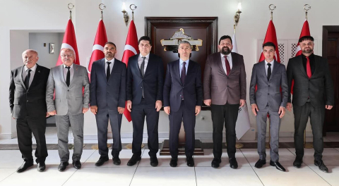 Vali Aktaş, 4 ilçenin yöneticilerini kabul etti