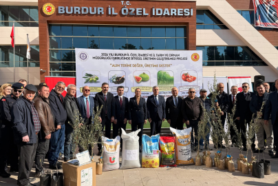 Üreticilere tohum ve fidan dağıtıldı