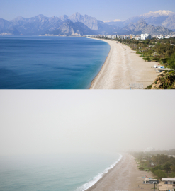 Antalya'yı çöl tozu bulutu kapladı