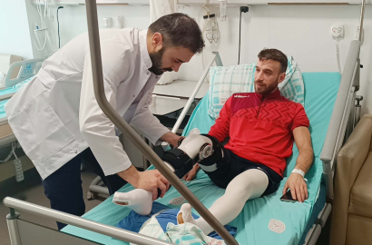 Sakatlanan sporcu sağlığına kavuştu