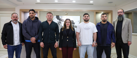 Başkan Vekili Özdemir başpehlivanları ağırladı