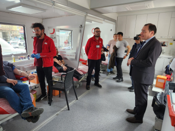 Çay'da kan bağış etkinliği