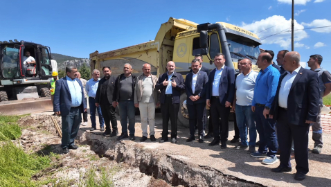 Doğal gaz için ilk kazma vuruldu