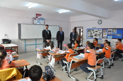 Kaymakamdan köy okullarına ziyaret