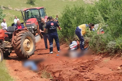 Traktör kazasında baba ile oğul öldü