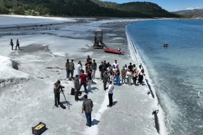 Salda Gölü Tabiat Parkı'nda uygulamalı eğitim 