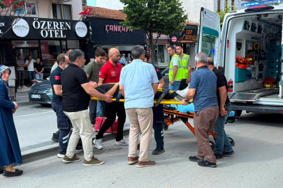 Kamyonetle çarpışan bisikletli yaralandı