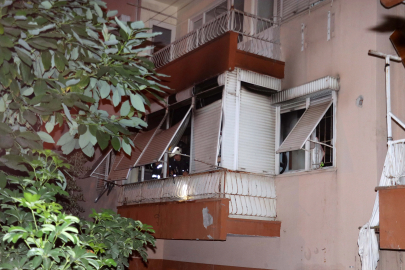 Kentsel dönüşümdeki apartmanda yangın