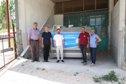 Kaş Sütleğen Mahallesi’ne 4 tonluk süt soğutma tankı